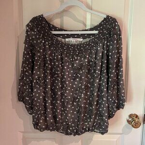 Layered blouse with interesting texture/design